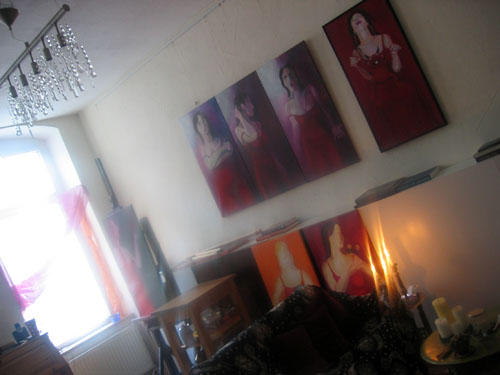 Atelier Ariane Zuber im Januar 2010