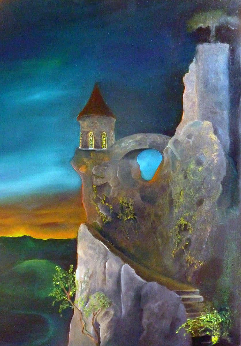 Ausblick -Malerei von Ariane Zuber, 60x80 cm