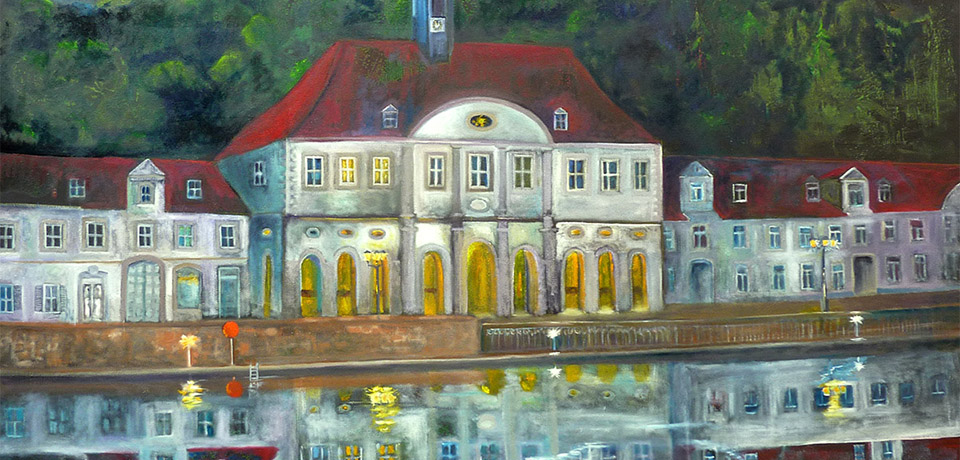 Rathaus Bad Karlshafen gemalt von Ariane Zuber