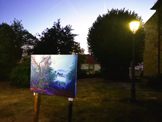 Kunstausstellung Trendelburg, Leinwanddruck von Ariane Zuber