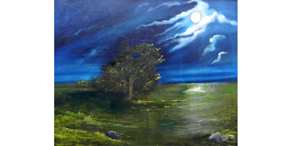 Ariane Zuber, Gemälde Mondnacht